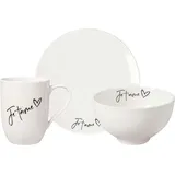 Villeroy & Boch Statement Frühstücks-Set Je t'aime 3-teilig - DS