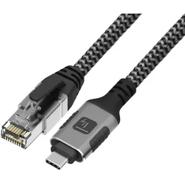 TECHLY Netzwerkkabel Techly ICOC U3C-RJ45-020 2 m Cat6 USB-A nach RJ-45