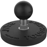 RAM MOUNTS magnetische Basisplatte (rund), B-Kugel (1 Zoll), 66 mm Durchmesser