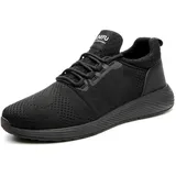 KTDYG Herren Damen Arbeitsschuhe S3 Sicherheitsschuhe Leicht Sportlich Schutzschuhe Stahlkappen Schuhe 35-48 - 45 EU