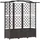 vidaXL Hochbeet mit Rankgitter und Dach 163 x 40 x 141 cm Braun