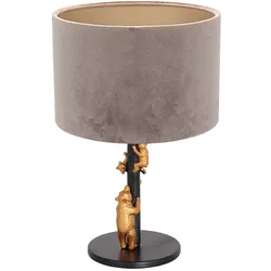 Tischleuchte Schlafzimmerlampe Schreibtischleuchte Nachttischleuchte Grau