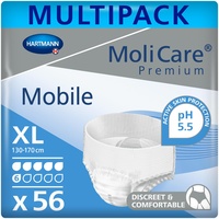 Hartmann MoliCare Premium Mobile 6 Tropfen Gr. XL (130-170 cm Hüftumfang), 4x14 Stück