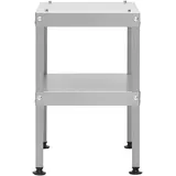 vidaXL Räucherofen mit Tisch silber
