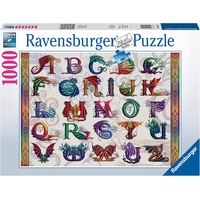 Ravensburger 16814 Drachen Alphabet Dragon Puzzle, Mehrfarbig