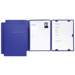 Bewerbungsmappe "Select" blau mit Klemmschiene