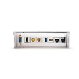 NANOCABLE 10.35.0003 - Multimedia Wandanschlussdose VGA+HDMI+JACK3.5+RCA+USB3.0+USB2.0+2xRJ45, weiß