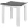 [en.casa] Esstisch Algermissen 80x80x76 cm für 4 Personen Dunkelgrau/Weiß