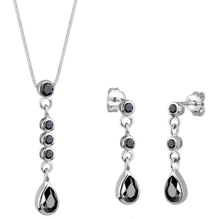 Elli - Tropfen Zirkonia 925 Sterling Silber Schmuck-Set Damen (79.99 € / )