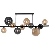 Paul Neuhaus Deckenleuchte Popsicle 10-flammig 85 cm x 32 cm Schwarz