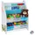 Relaxdays Kinderregal mit 6 Boxen & 2 Hängefächern Weiß,Hellblau,Grau