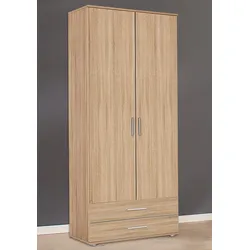 Kleiderschrank RAUCH "Rasa Bestseller Schrank für jeden Raum", braun (struktureichefarben hell), B:85cm H:188cm T:52cm, Schränke, Schlafzimmerschrank Klassiker Otto ́s Choice Garderobe