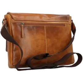 GREENBURRY Newport Messenger Leder 35 cm braun