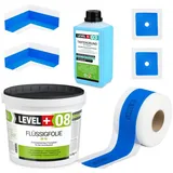 LEVEL PLUS Dichtset für Duschabdichtung Bad Dichtband Flüssigfolie 5,5 kg