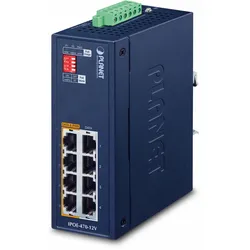 Planet IP30 Industrial 4-port, Gigabit Ethernet (10/100/1000), Power over Ethern