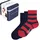 Falke Unisex Kinder Socken Happy Triple Pack Giftbox K So Baumwolle gemustert 3 Paar, Mehrfarbig Blue Red Mix 0019, 31-34 - 31-34