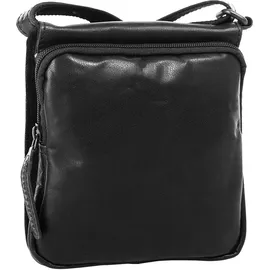 Spikes & Sparrow Umhängetasche Leder Black