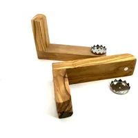 D.O.M. Die Olivenholz Manufaktur Magnetseifenhalter aus Olivenholz 9 cm