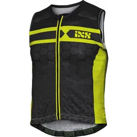 IXS RS-20 Protektorenweste schwarz-gelb,