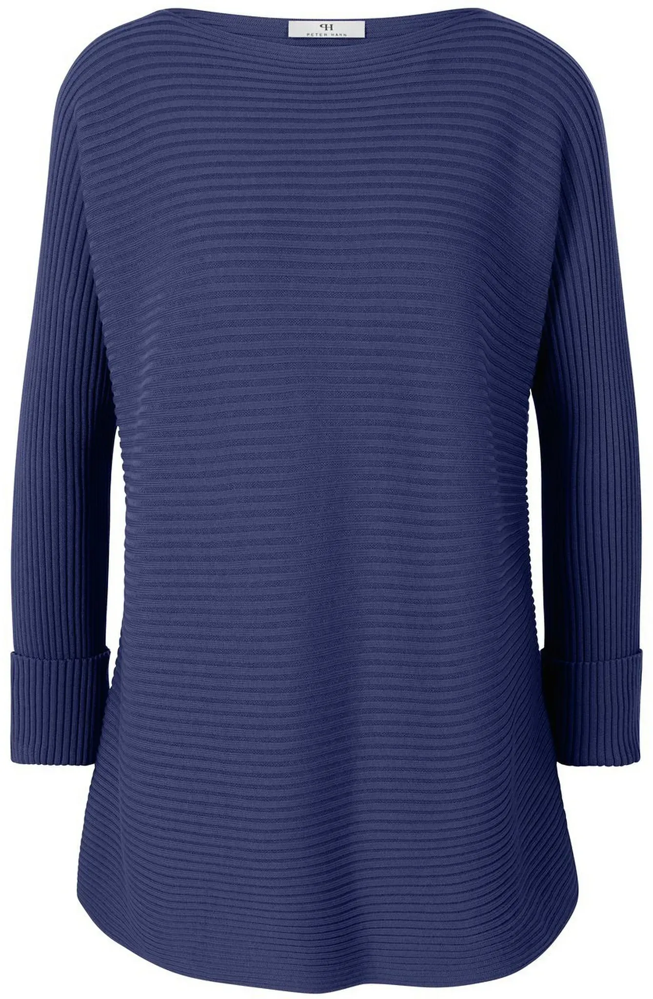 Le pull encolure bateau  Peter Hahn bleu