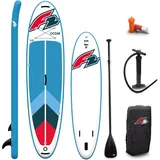 F2 Marken Stand Up Paddle Board Ocean Rot SUP 10'5 320cm + Basic Zubehör Paket