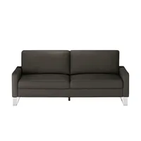 Max Schelling Ledersofa mit Kufengestell Maximum , braun , Maße (cm): B: 204 H: 86 T: 97.0