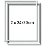 Schipper Bilderrahmen Silber 24x30 cm 2er Set