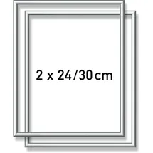 Schipper Bilderrahmen Silber 24x30 cm 2er Set