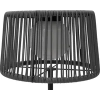 LECO Leco, Gartenbeleuchtung, Stehlampe mit Ablagetisch anthrazit