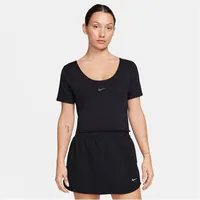 Nike One Classic Dri-FIT Twist kurzarm Trainingsshirt Damen 010 - black/black S