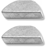 cyclingcolors Mitnehmerkeil 2x für Rasenmäher Messerwelle Halbmondkeil