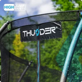 Thunder Gartentrampolin Ultra 366 cm inkl. Sicherheitsnetz Blau