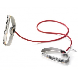 Thera-Band Widerstandsbänder Level 2 Mittel 1,4m Rot (Inkl. Griff)