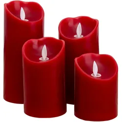 Näve 4er-Set LED-Kerzen LED-Flamme schwingend