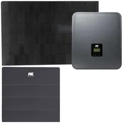 a-TroniX AX 8kWp 0% MwSt §12 III UstG PV-Komplettanlage mit Glas Glas Modulen un...