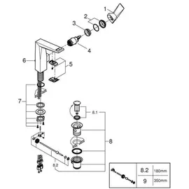 Grohe Allure Brilliant Einhandmischer Hard Graphite