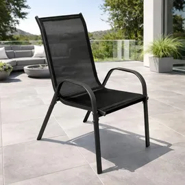 Mojawo Stapelstuhl 53 x 73 x 92 cm schwarz