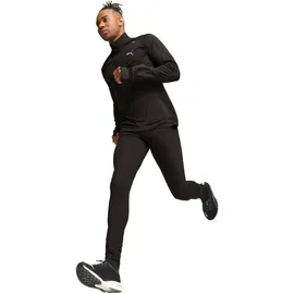 Puma Favorites Brushed Lauftight Herren-Schwarz,Silber, Größe M (auch verfügbar in S)