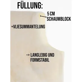 ASPERO Hochlehner Auflage 6 St. 40 x 40 x 5 cm grau