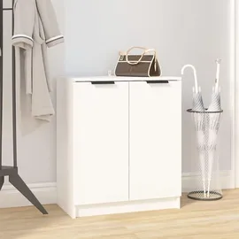 vidaXL Schuhschrank 59 x 70 x 35 cm weiß / weiß