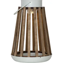 Star LED-Solar-Laterne 'Catania', Holz/Metall, 19x28cm,