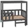 vidaXL Hundekorb vidaXL 95,5 x 73,5 x 90 cm grau