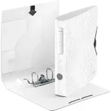 Esselte LEITZ Ordner Active WOW 180 Grad, 60 mm DIN A4 weiß - Grau