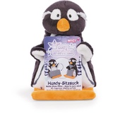NICI 49354 Sitzsack Stas 19x14x18cm schwarz-weiß-Nachhaltiges Kuscheltier-Plüsch Pinguin als Halterung für Handy super Geschenkidee