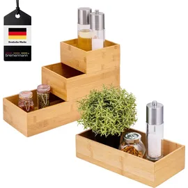 bremermann Aufbewahrungsbox 4-tlg. braun
