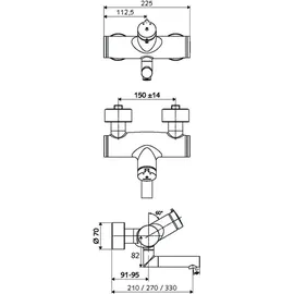 Schell Vitus Waschtischarmatur Chrom