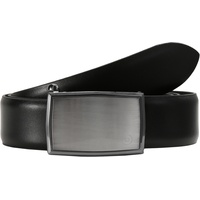 Bugatti Ledergürtel mit Koppelschließe, Black, 95