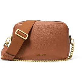 Michael Kors Dblzp Chn Camera Xbody Leather Brown