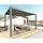 Mendler Pergola MCW-L46 Anthrazit 10 cm Alu-Gestell 3 x 4 m