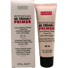 PUPA BB Cream + Primer SPF 20 002 Sand) BB Creme für Einigung des farbigen Hauttones 50 ml (557,33 € / 1 l)